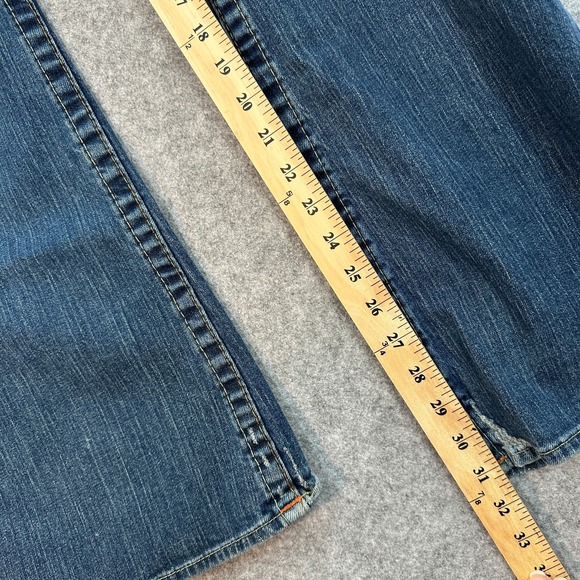 True Religion Bobby Jeans Womens Size 30 Blue Denim Bootcut Lowrise Medium Wash - Picture 9 of 16